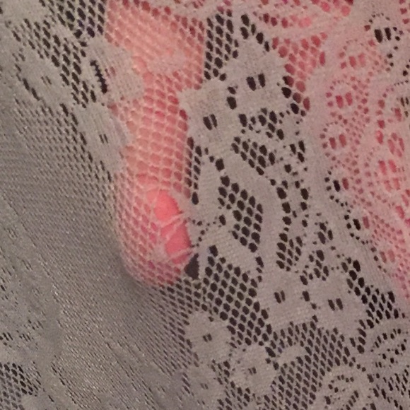 Gray Lacy/Cotton Maxi with Slit on left front leg - Picture 7 of 7